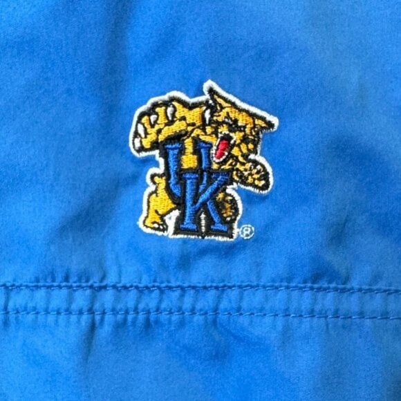 VTG Starter Kentucky Wildcats UK Jacket Kids 12/14 Blue White Gray Lined Zip Up - Picture 4 of 11